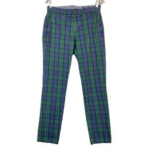 Vineyard Vines Mens 30 Breaker Pants Slim Fit Tartan Plaid Black Watch Chinos